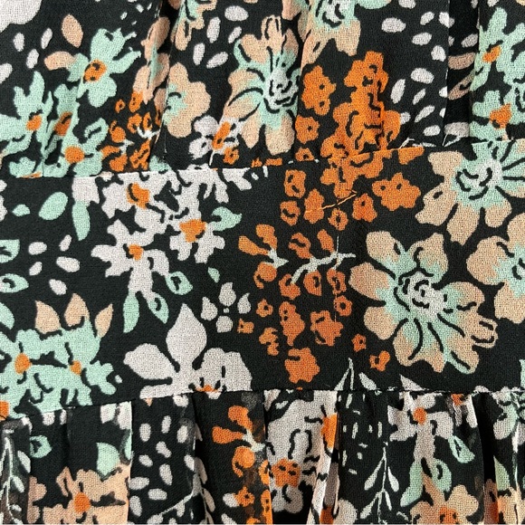 Topshop Floral Long Sleeve Mini Dress - Picture 10 of 11